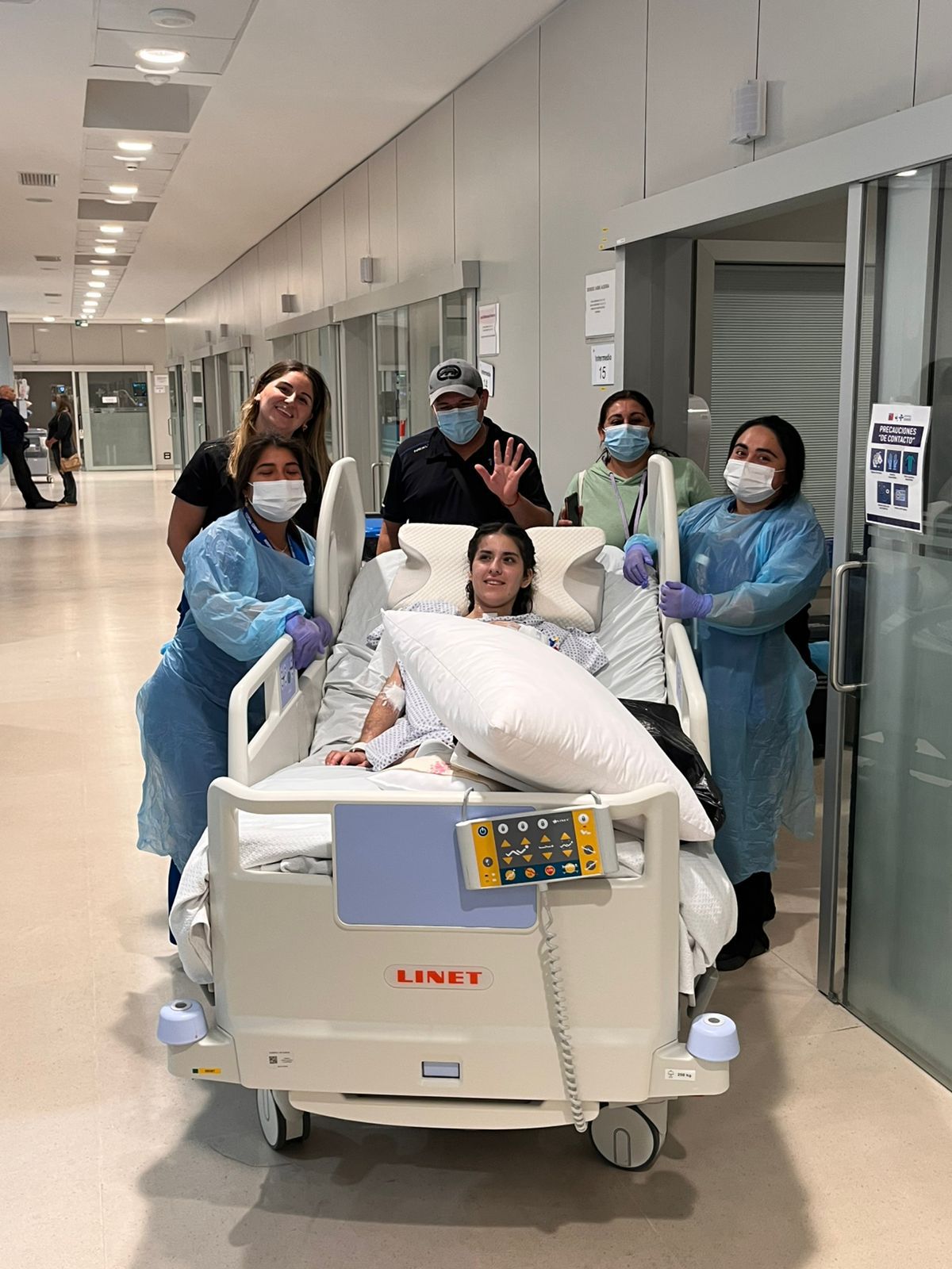 rehabilitación de paciente
                con pronóstico crítico
