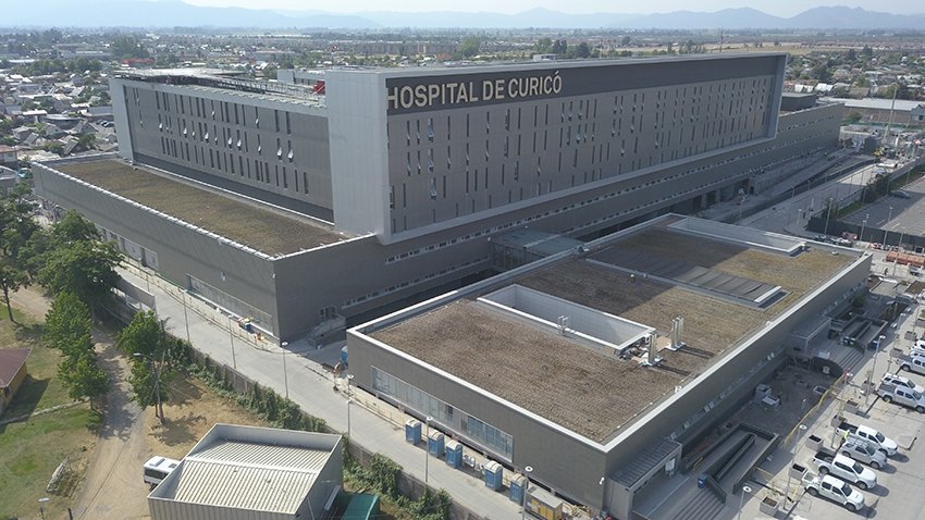 Vista aérea Hospital de Curicó